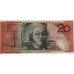 AUSTRALIA 1995 . TWENTY 20 DOLLARS BANKNOTE . EVANS/FRASER . LAST PREFIX DA